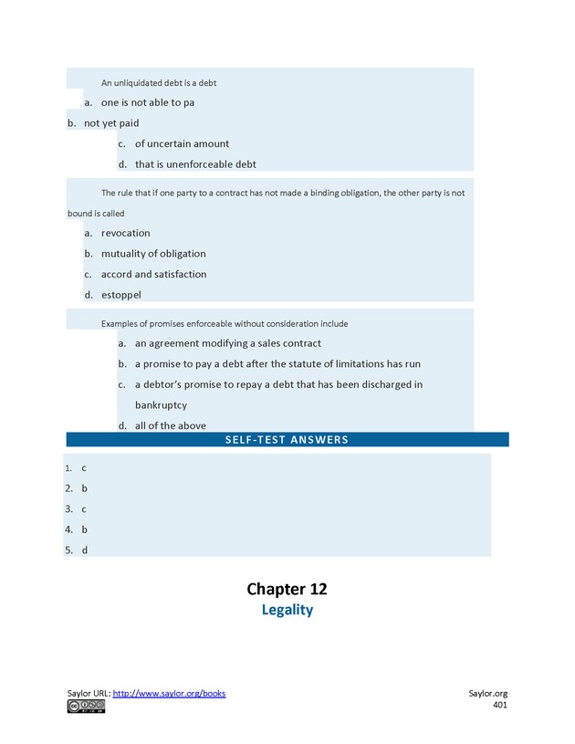 Business Law and the Legal Environment - Page 401